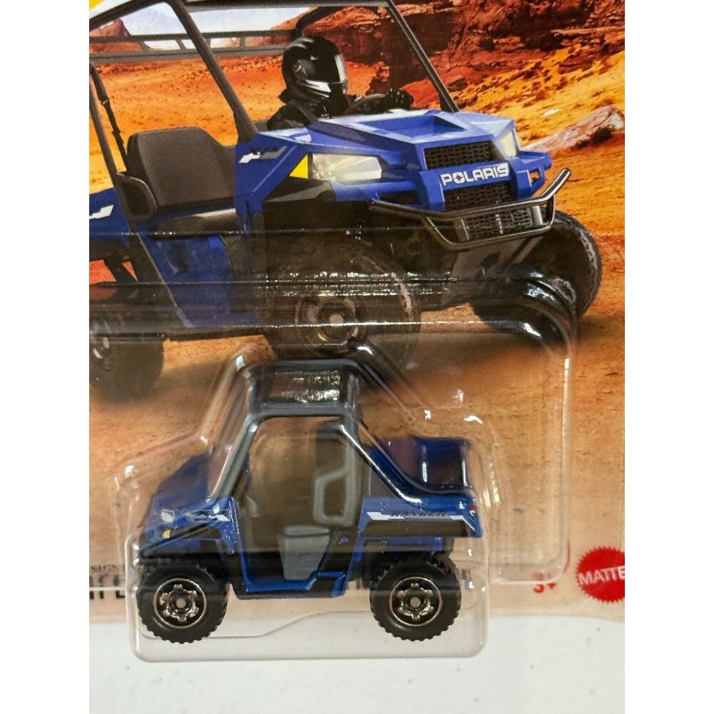 Matchbox Polaris Ranger EV Blue UTV 111/125 Diecast 1:64 NOC - Picture 2 of 3